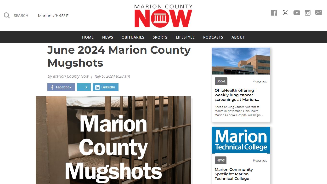 June 2024 Marion County Mugshots