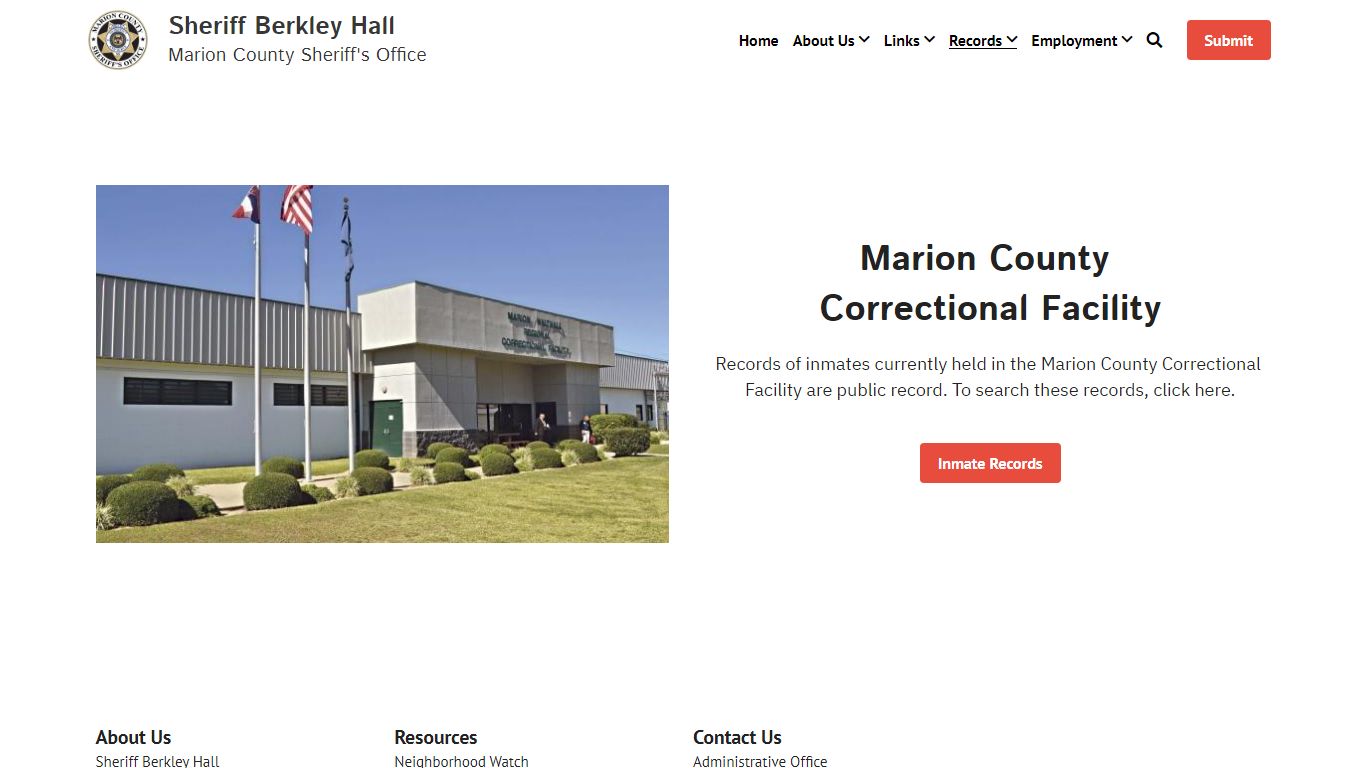 Inmate Records - Marion County Sheriff's Office